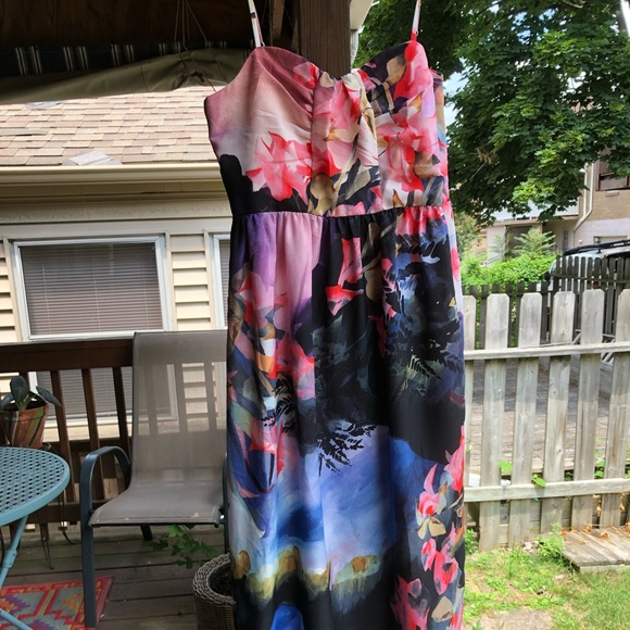 Anthropologie Corey Lynn Calter dress with boning in bust area sz 12 - Picture 2 of 5